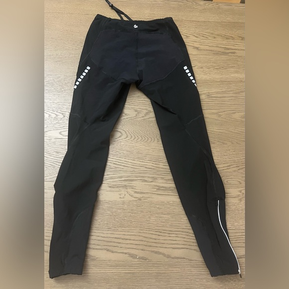 Montane black running tights pants Reflective zip - Picture 4 of 4